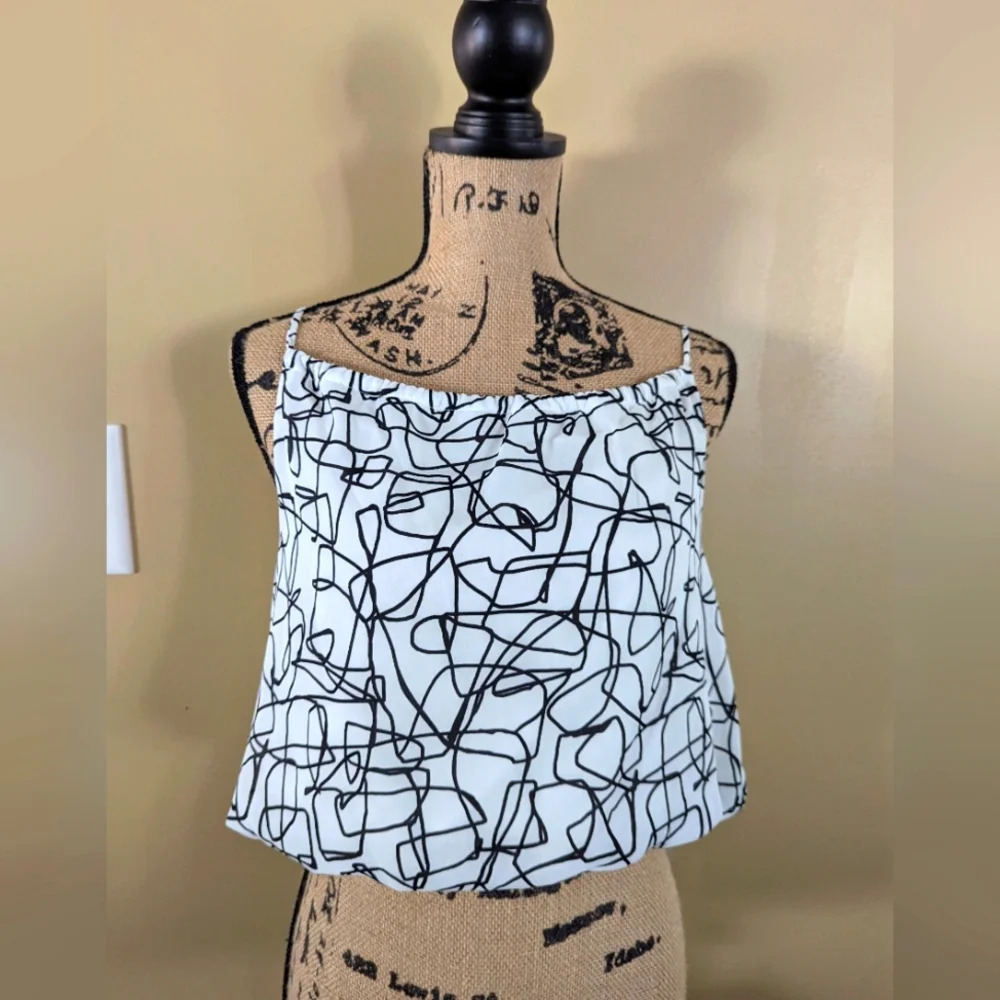 Abstract printed 2-piece Skirt Set | High waist - Picture 2 of 5
